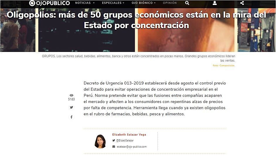 Oligopolios: ms de 50 grupos econmicos estn en la mira del Estado por concentracin